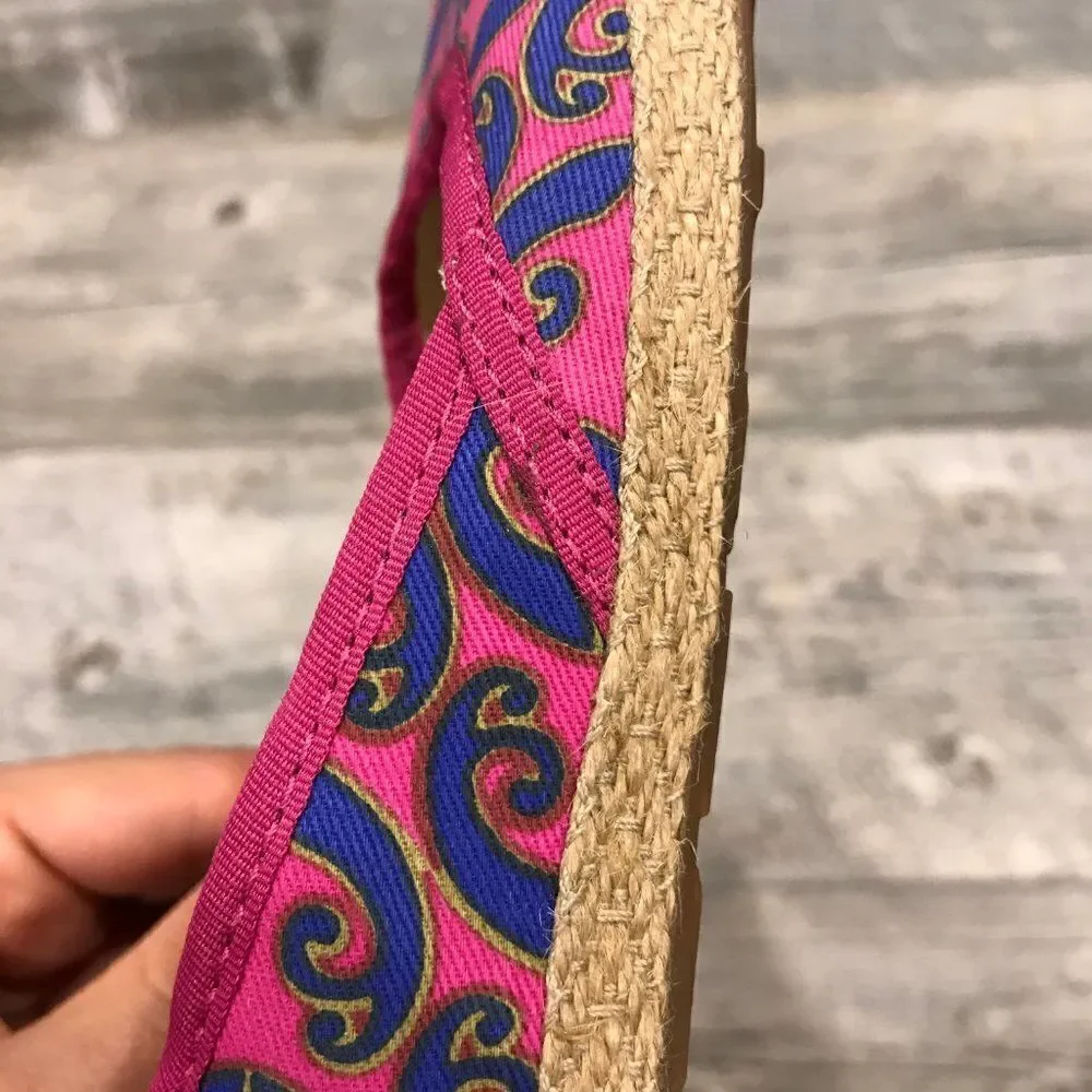 ‎UGG Pink Canvas Indah Indahmara Lace Back Flats